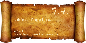 Takács Angelina névjegykártya
